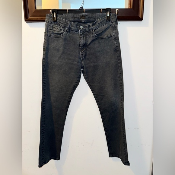 Joseph JOE Abboud Jeans Mens Size 34x30 Black Denim Pipe Slim - Picture 1 of 7
